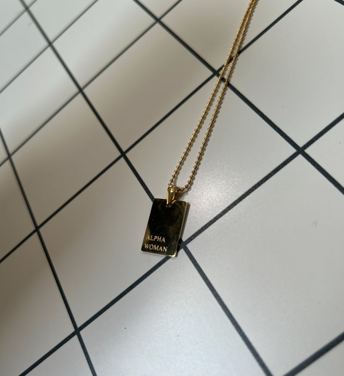 Gold plated affirmative necklaces